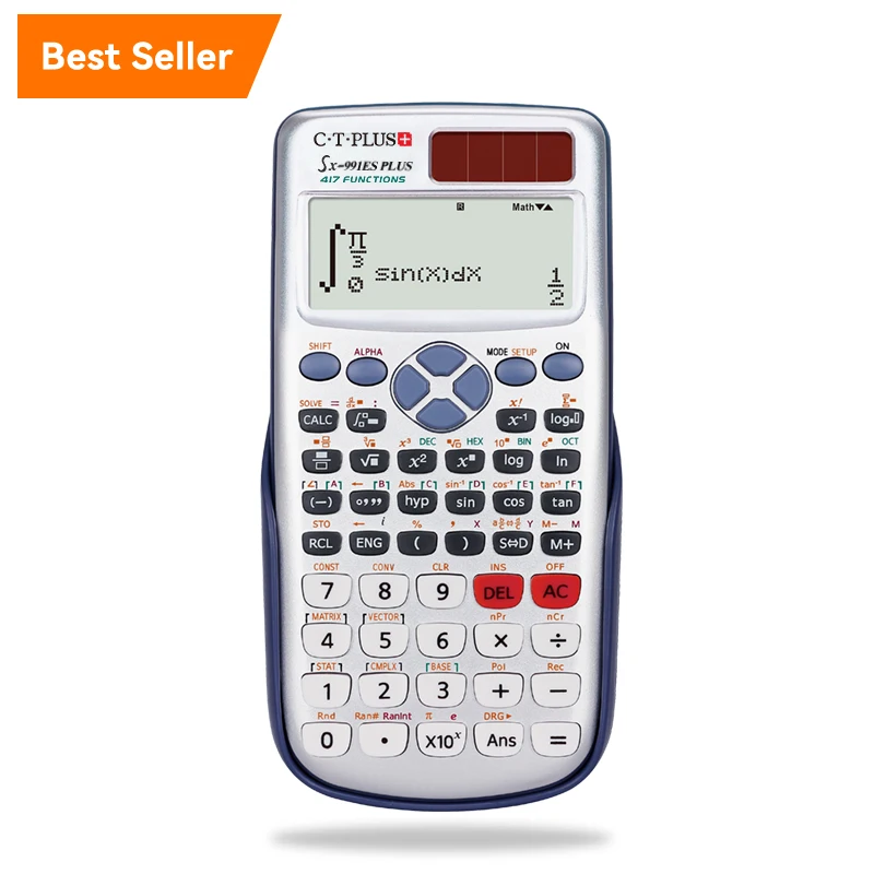 Hot Sale School Stationery Calculator FX-991ES PLUS 10+2 Digits Solar Custom Logo Scientific Calculator Calculadora Cientifica
