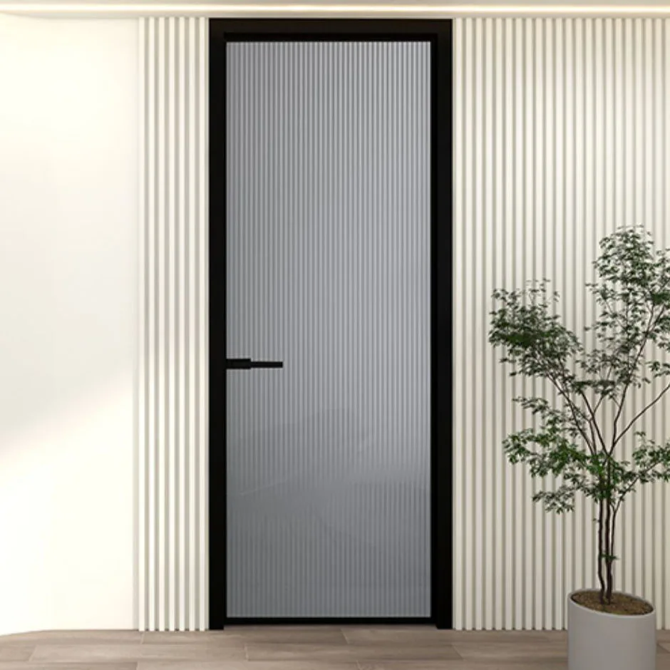 High quality interior frosted glass bathroom door European aluminum bathroom doors