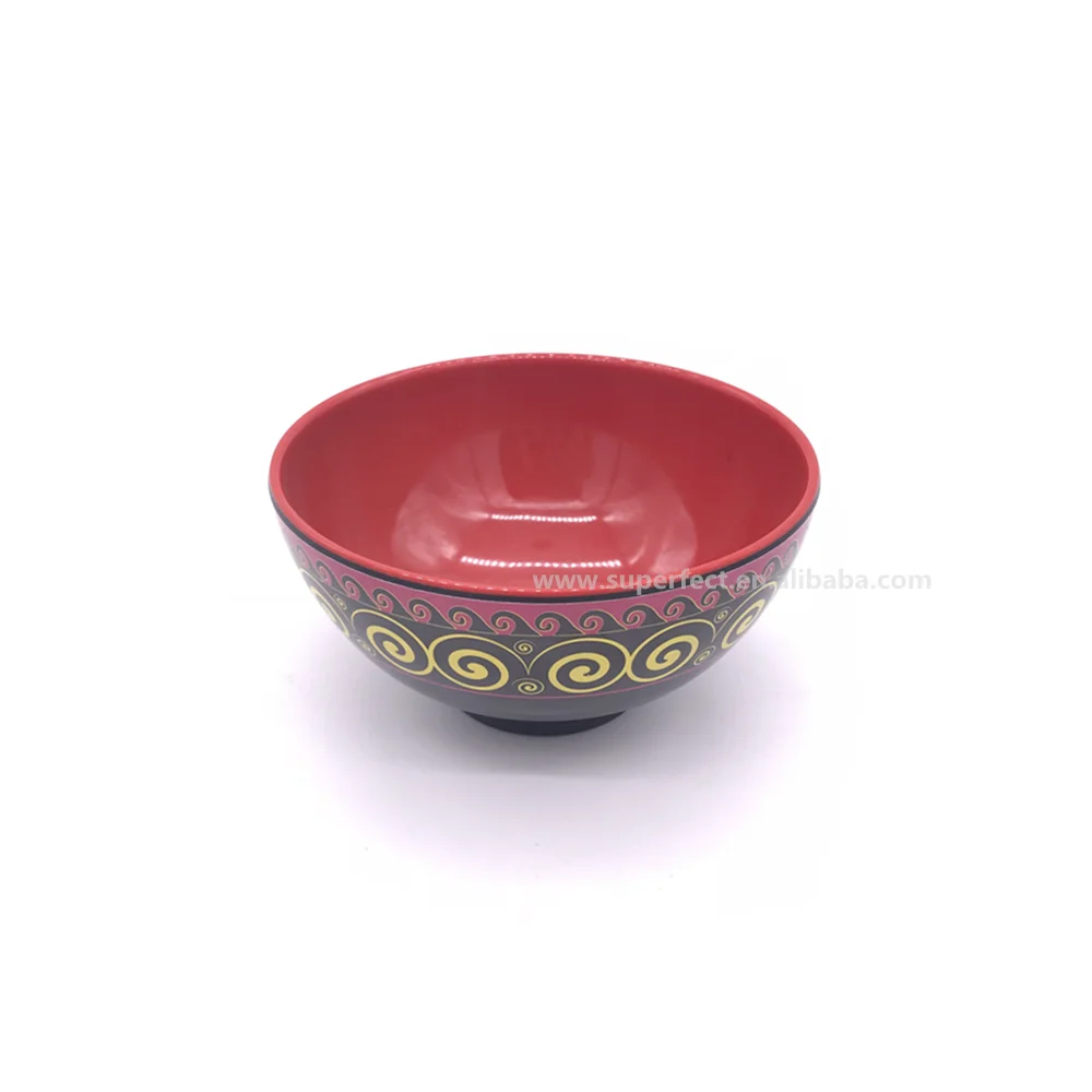 Customized Food grade plastic melamine soup ramen japanese noodle bowl