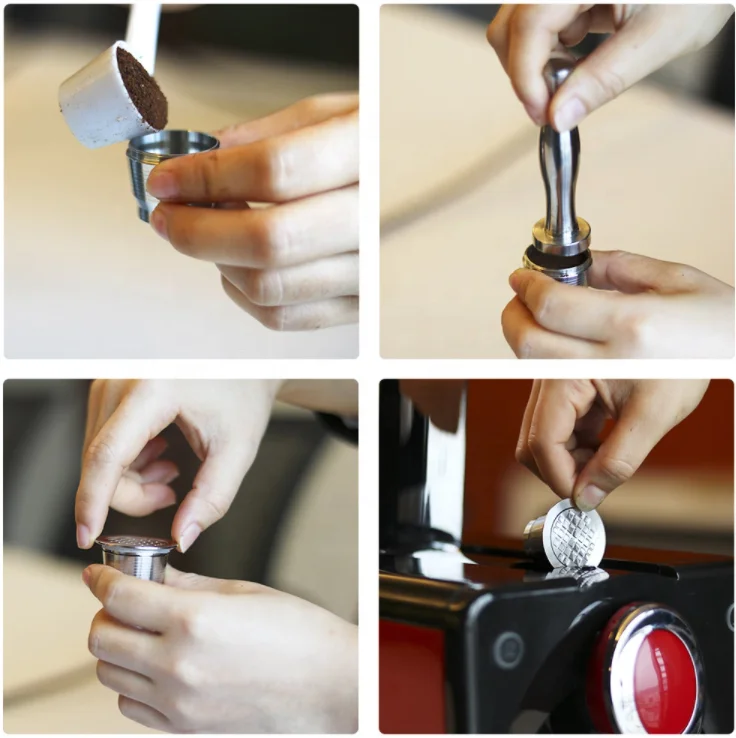 espresso Coffee Capsule Stainless Steel Refillable Reusable Coffee Capsules Pod