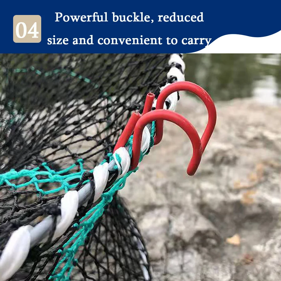 Heavy Duty Crab Pot with Hot Dipped steel Professional fish cage lobster crab  trap