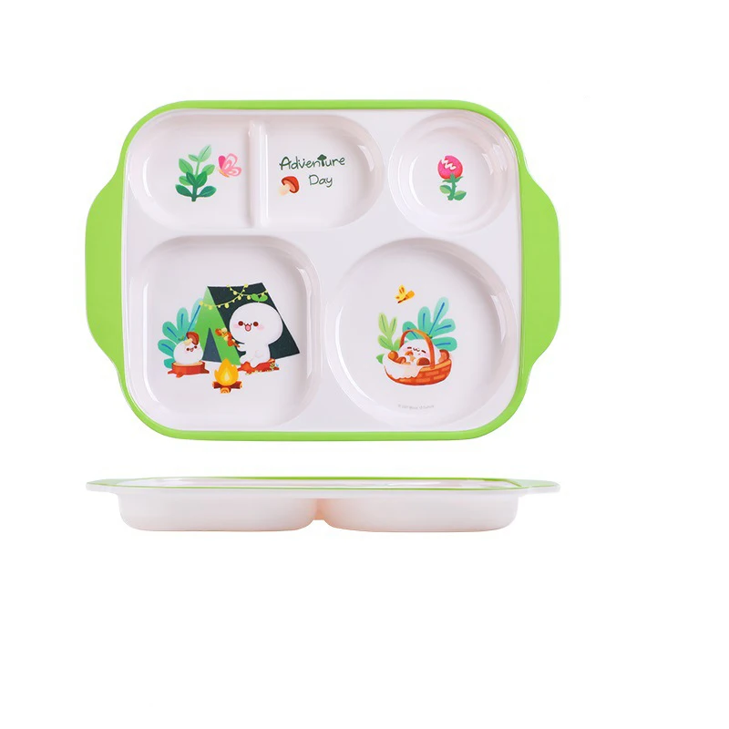 Good service kids melamine diner plates print melamine plates