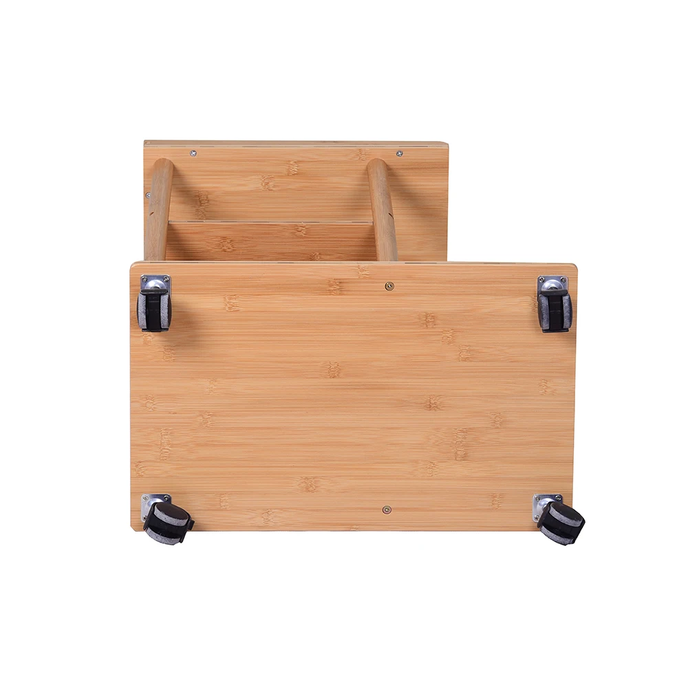 Multi Function High quality Natural bamboo Side desk commodity rack Book Magazine shelf for home