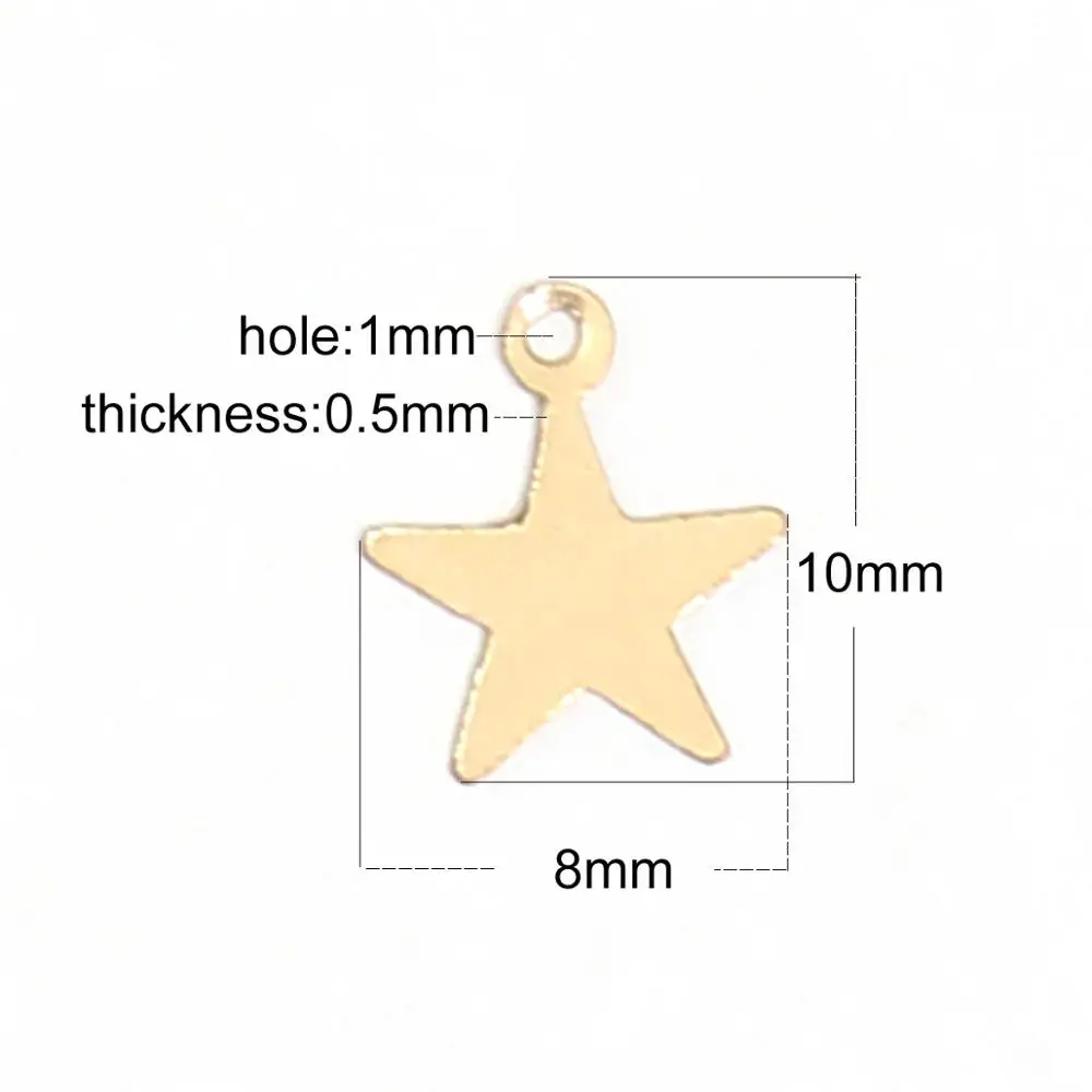Beadsnice jewelry making 925 silver pendants Gold Filled custom Star Pendants Charms ID39954