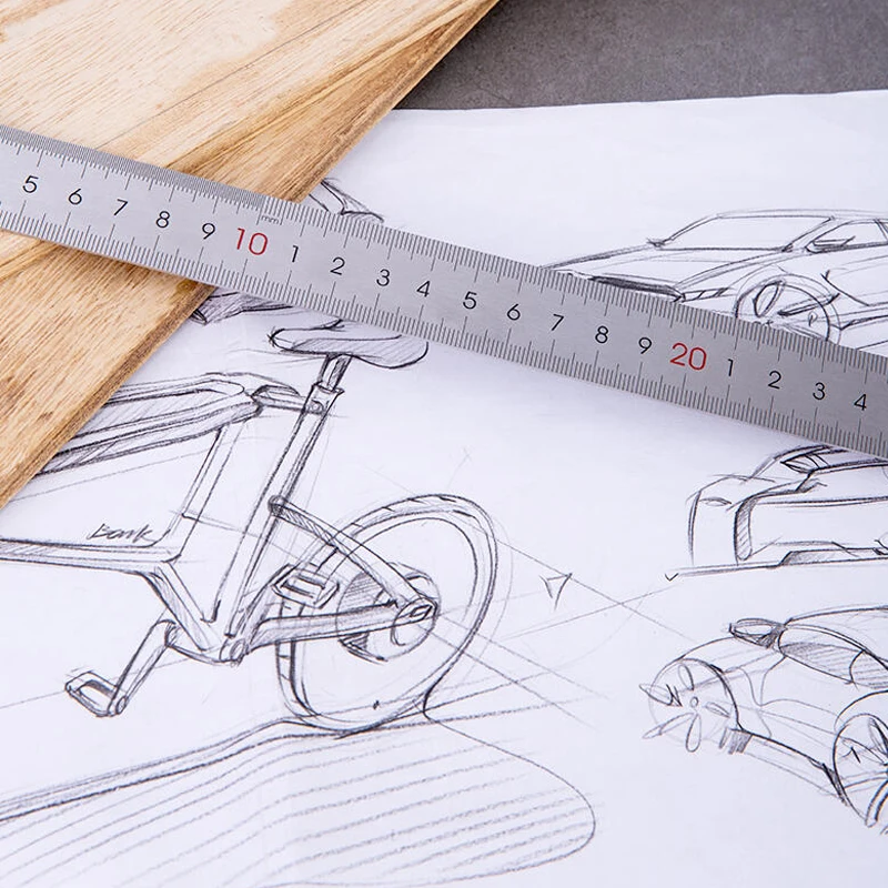 Student Small Stainless Steel Metal Ruler