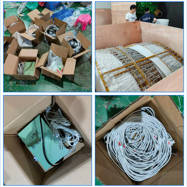 Longjie  Decor happy new years led motif light christmas led decorations