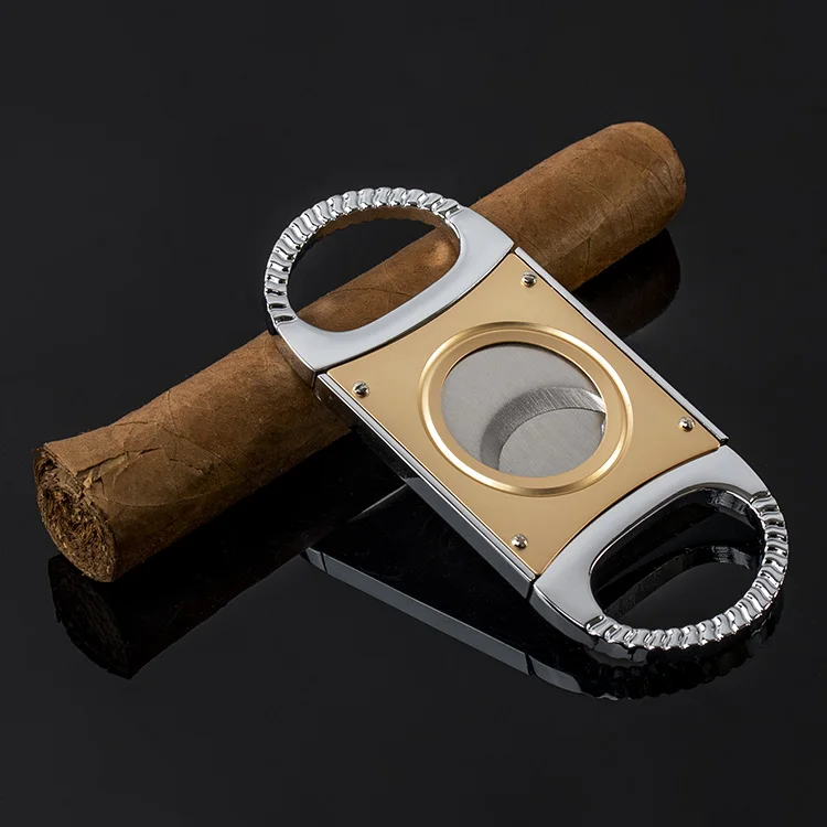 64 ring  Classic Style Stainless steel cigar scissors cigar accessories metal cigar cutter CM-049