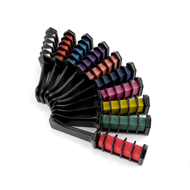 Wholesale 10 Colors Hair Chalk Comb Girl Gifts Temporary Washable Hair Color Dye Set for Festival Party Halloween