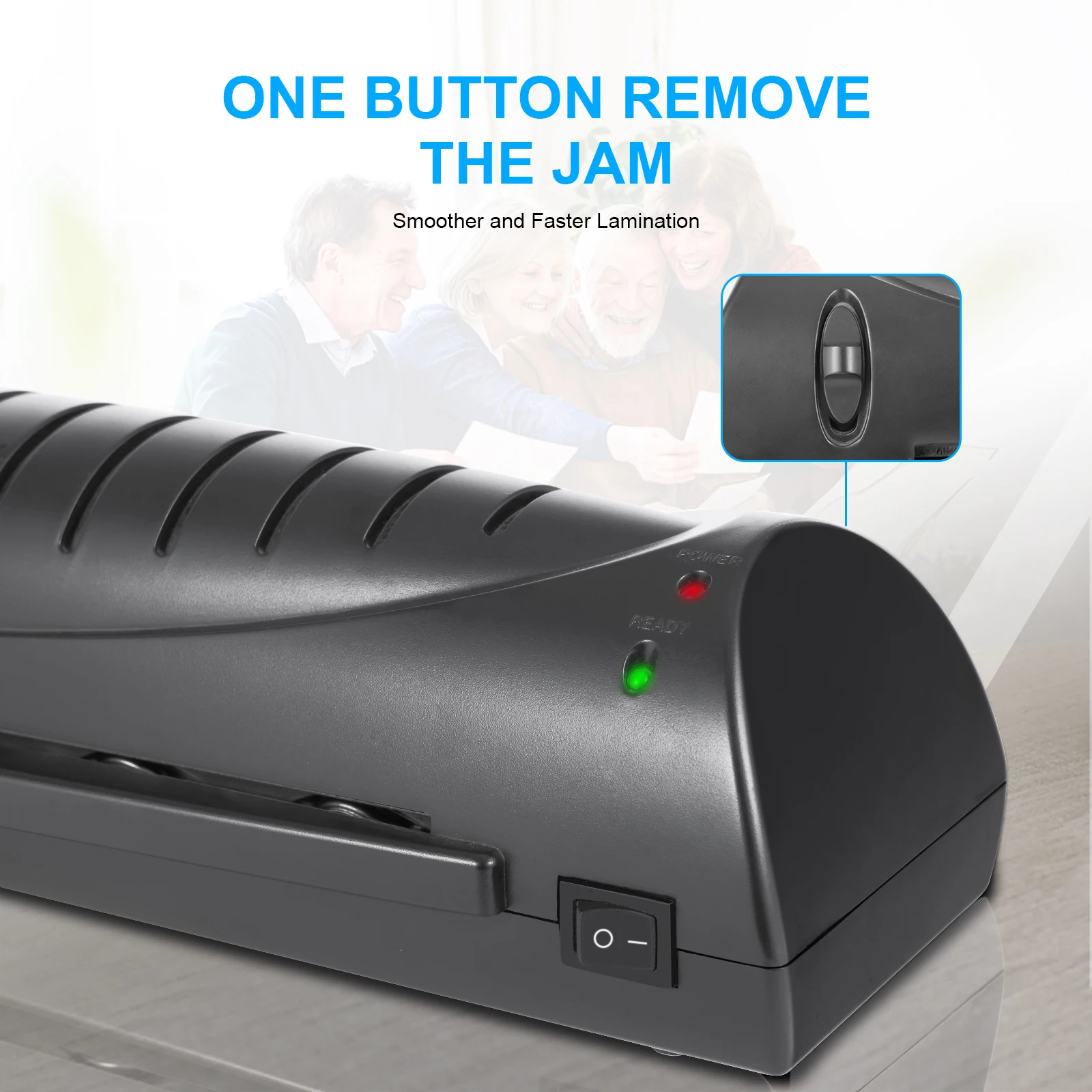 LM2017 A3 Quick Warm Up Hot laminator,High Efficient Laminating Machine for Office and Home Equipment