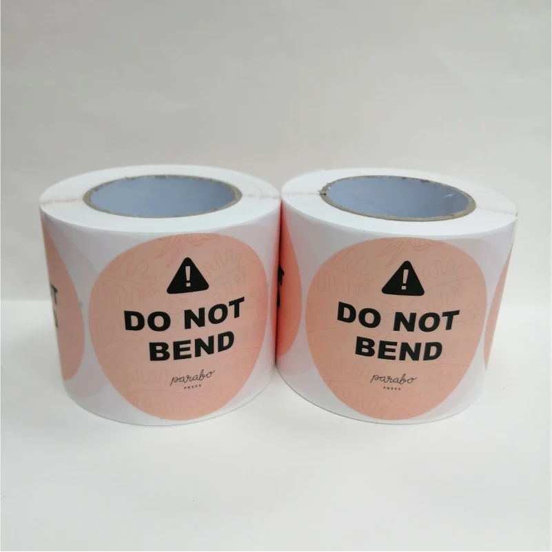  Лидер продаж этикетки частного дизайна 3 дюйма круглая самоклеящаяся виниловая Водонепроницаемая наклейка рулон пользовательская печать логотипа этикетка