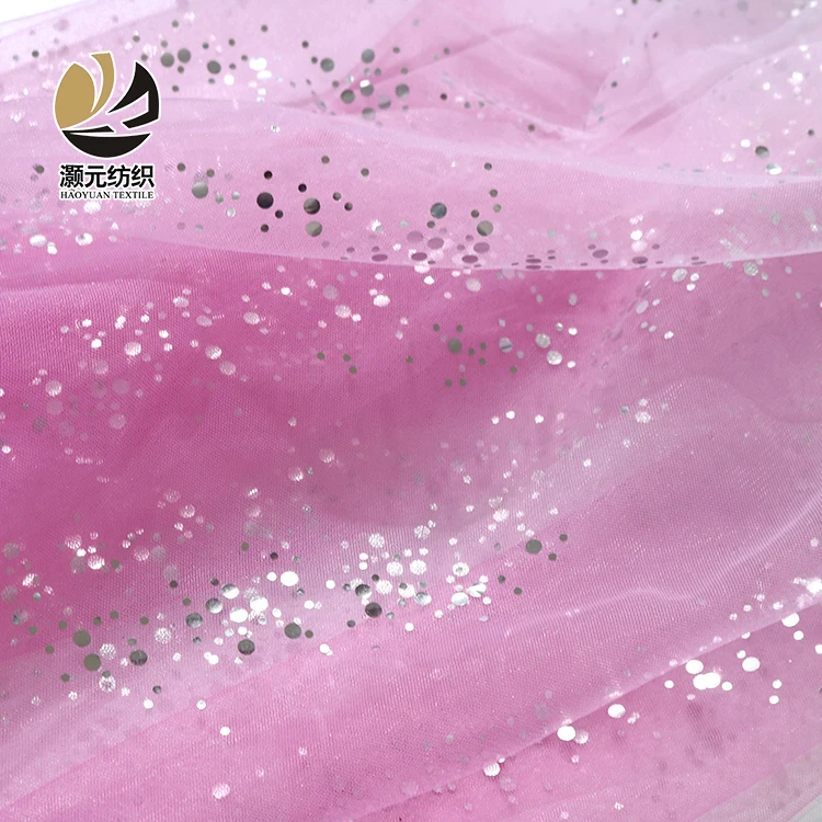 Сетчатая фольга в горошек меняющая цвет блестки тюль сетчатая ткань мелкие точки