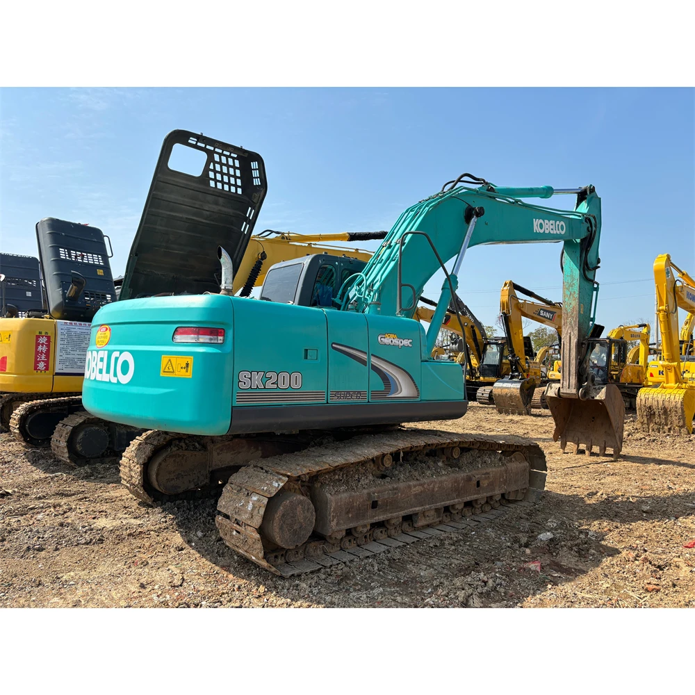 Original Kobelco Sk200 used excavator SK200-8 SK210 Used hydraulic backhoe crawler excavator sold in stock at a low price