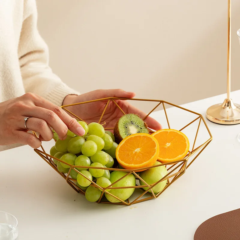 Wire Fruit Basket For Kitchen Counter Serving Bowl Wire Fruit Dish For Fruits And Vegetables