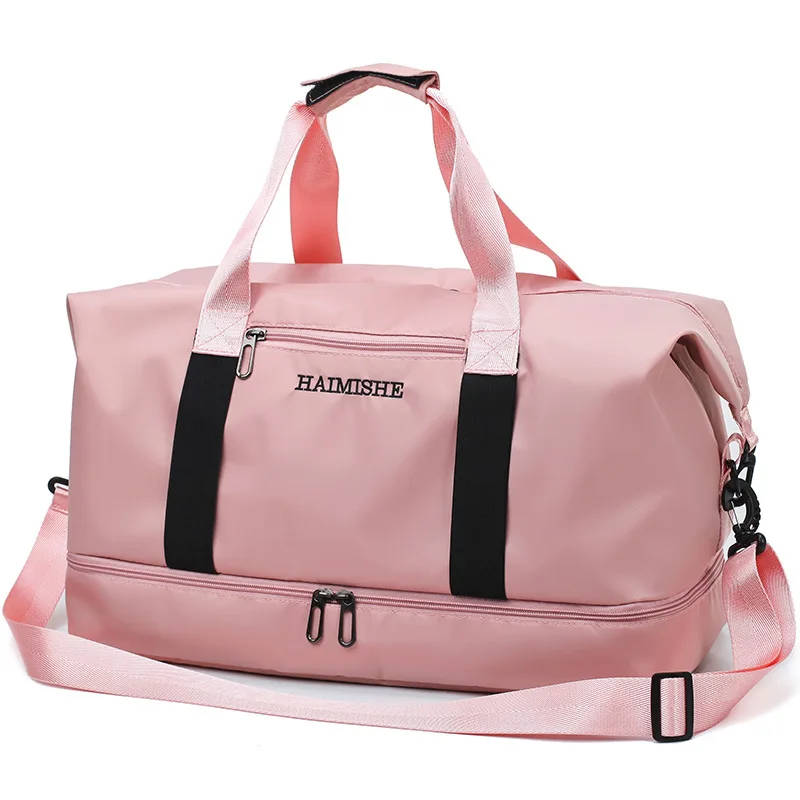 Hot Sale Fashion Waterproof Nylon Travel Luggage Bag Outdoor Gym Sport Handbag Yoga Fitness Duffel Bag With Shoe Compartment