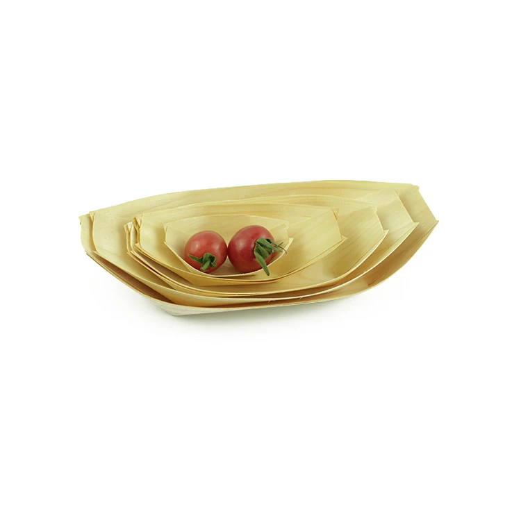 Wholesale Disposable Japanese Food Grade Free Sample Sushi Wooden Boat