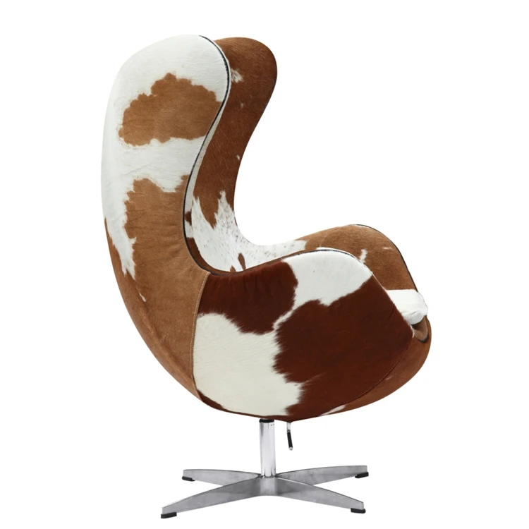 High Quality Professional Cowhide Cover Chair Egg Chair Outdoor Furniture Egg Chair Cushion