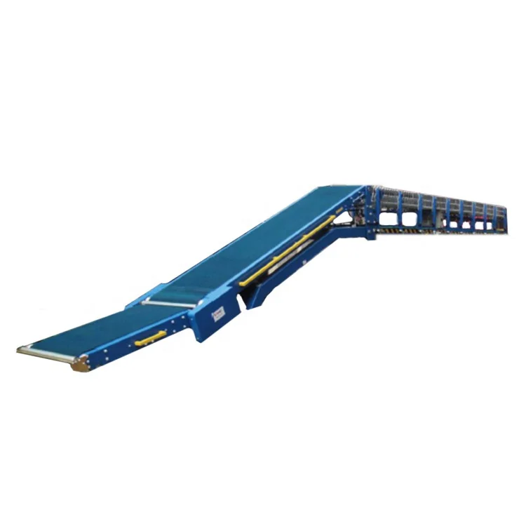 Extendable mobile Gravity telescopic belt  Conveyor system  Shanghai Muxiang  Conveying Machine for factory box bag package