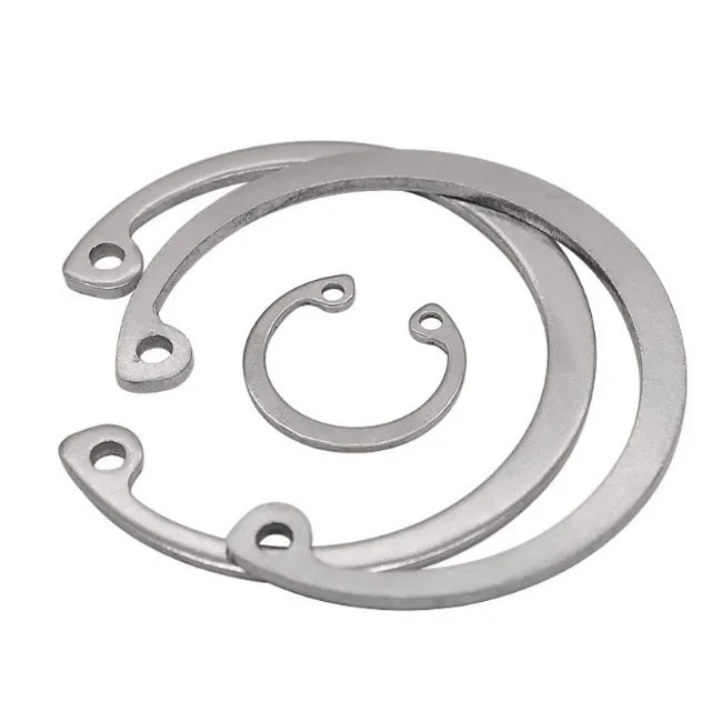 Hardware fasteners spiral internal stainless steel fiber river flat retaining ring for bores DIN471 472 7-180