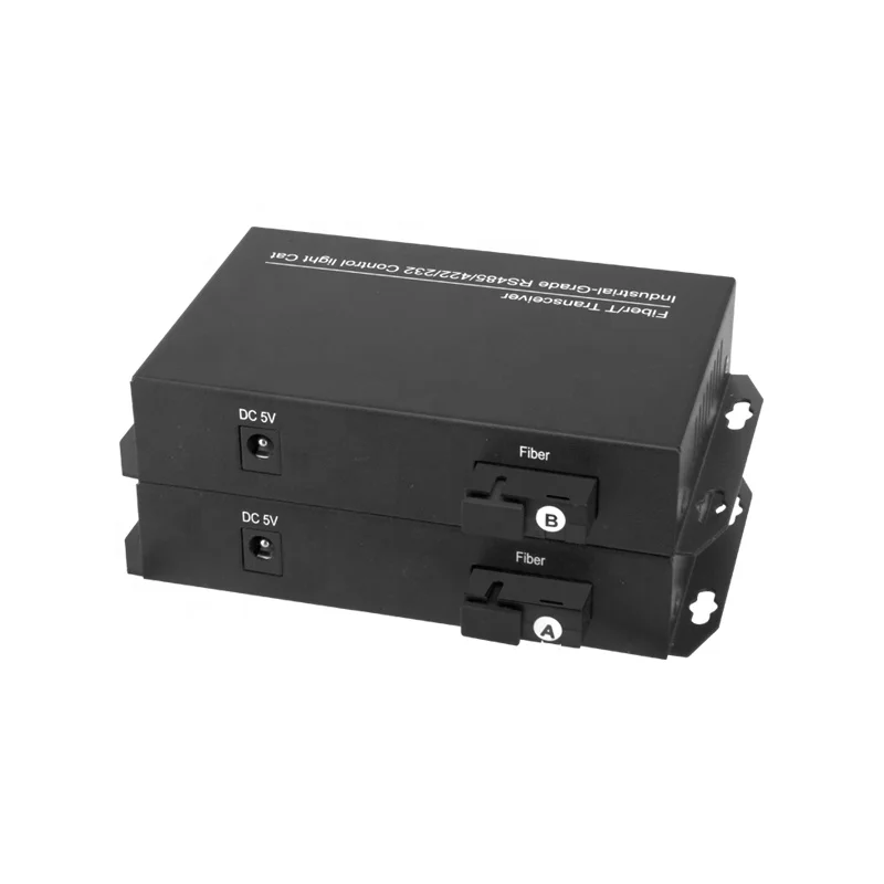 4 канала RS485/RS422/RS232 двунаправленный данных однорежимный переключатель серийный волоконному оптическому