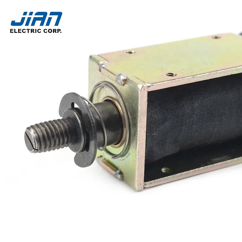 DC 6V 12V 24V Open Frame Solenoid Stroke 4mm Linear Pull Push Micro Solenoid