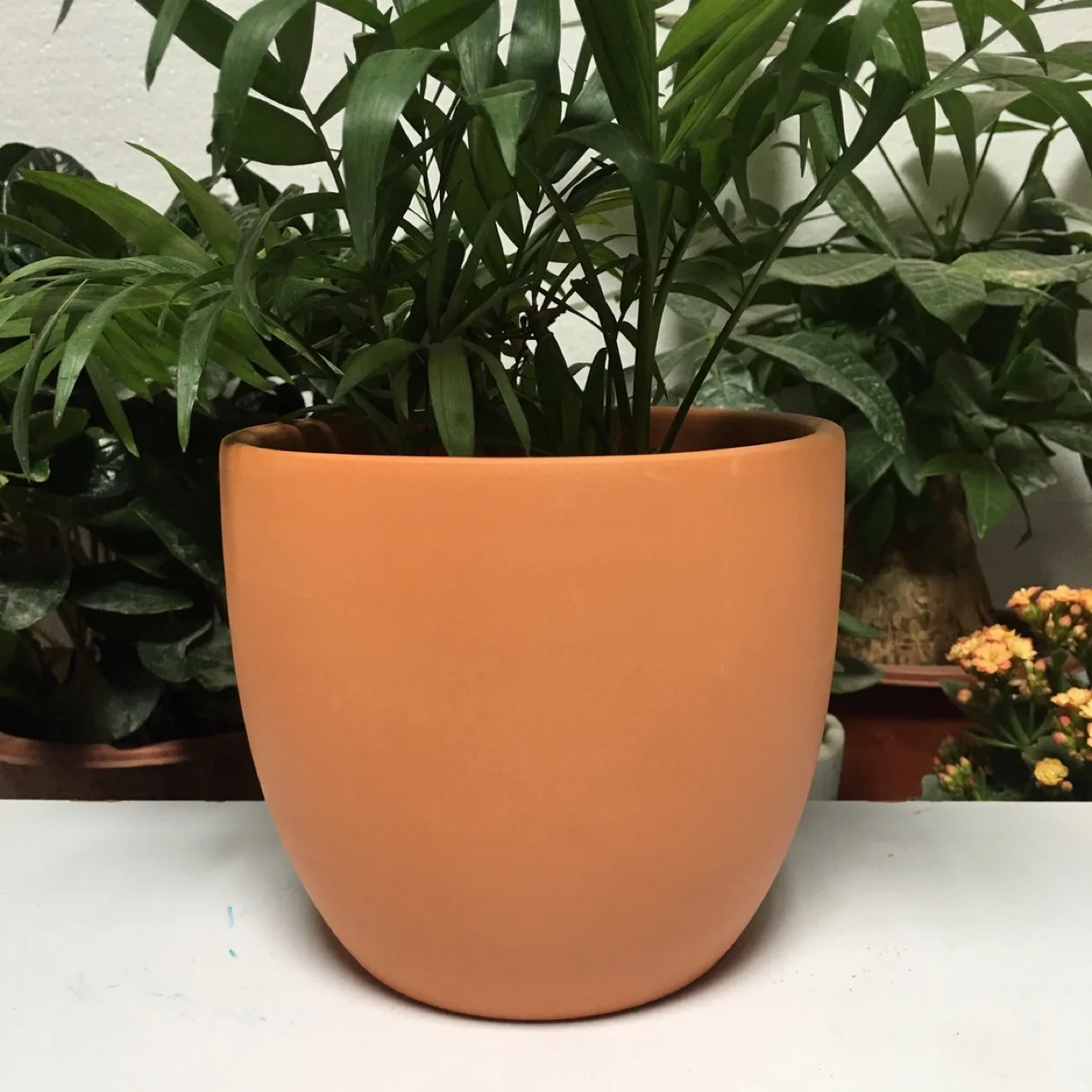 Table Top Red Earthenware Egg-shaped Succulent Terracotta Planter Garden Flower Pots for Home, Garden Ceramic CLASSIC Round Fall