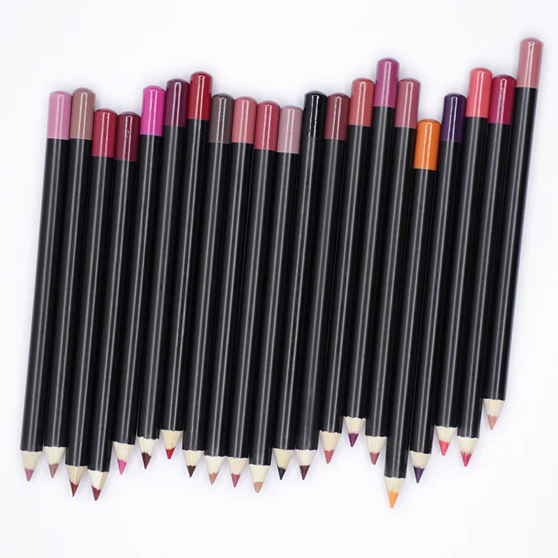 Long Lasting Vegan Cream Dark Brown Private Label Matte Nude Lip Liner Pencils