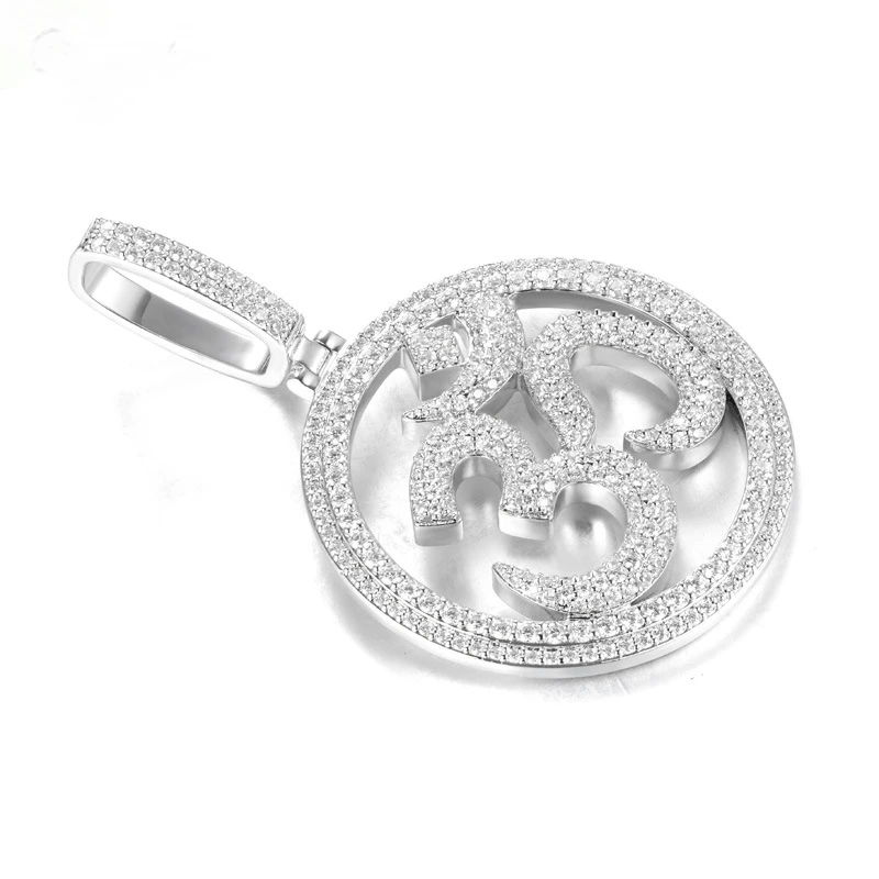 Factory customized fashion diy male and female symbol pendant white gold necklace chain jewelry