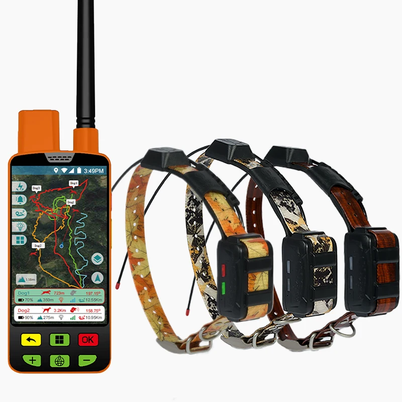 gps dog tracker collar One Drive Three VHF/4g Transceiver pet tracker waterproof
