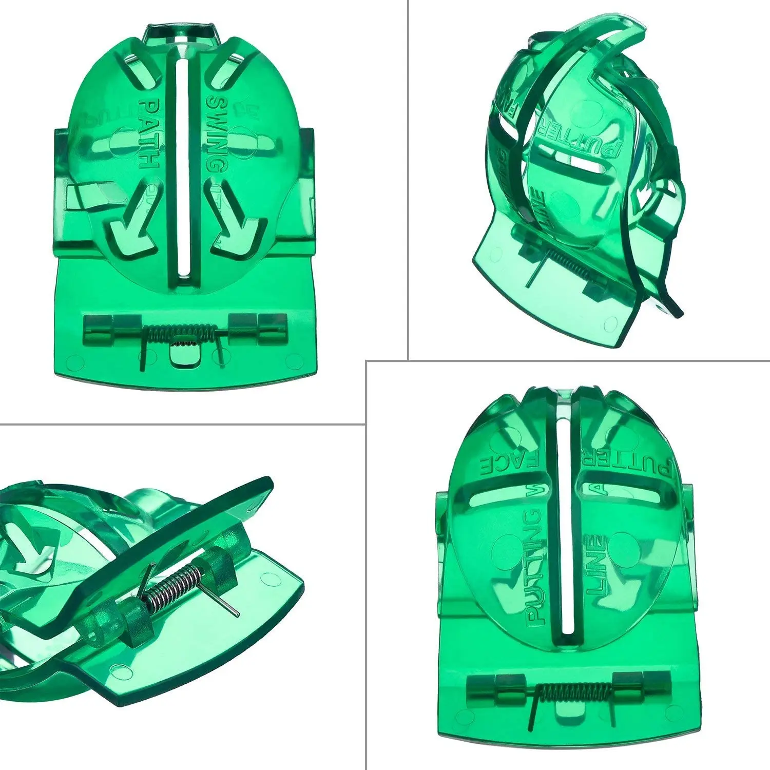 
4 Pack Golf Ball Line Liner Ball Marking Tool Alignment Tool and 4 Pieces Golf Ball Marker Pen Drawing (Green) <span style=