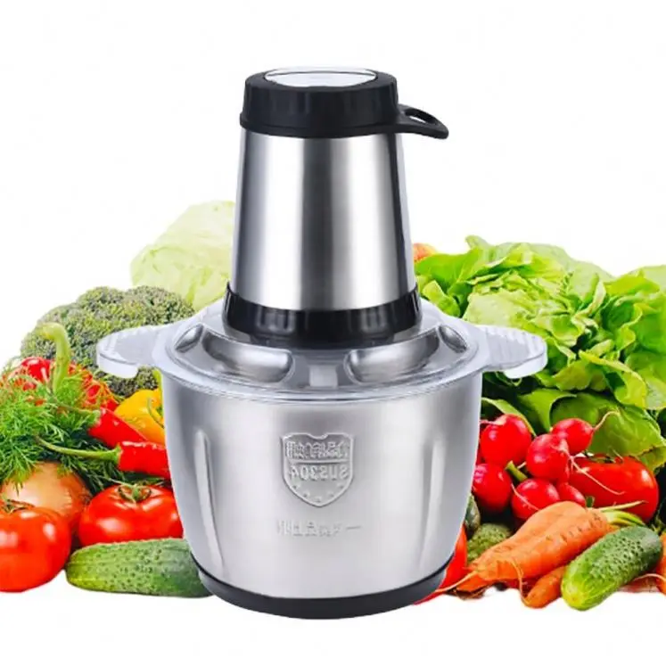 Food Chopper 4 In 1 Cutter Slicer Vegetable, Electric Mini Glass Mixer 5Litre/