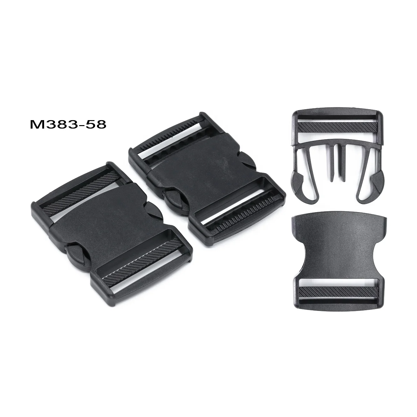 3/4 Inch Curved Contoured Paracord Bracelet Clips Plastic Quick Side Release Buckles for Paracord Bracelets Clasps Masks