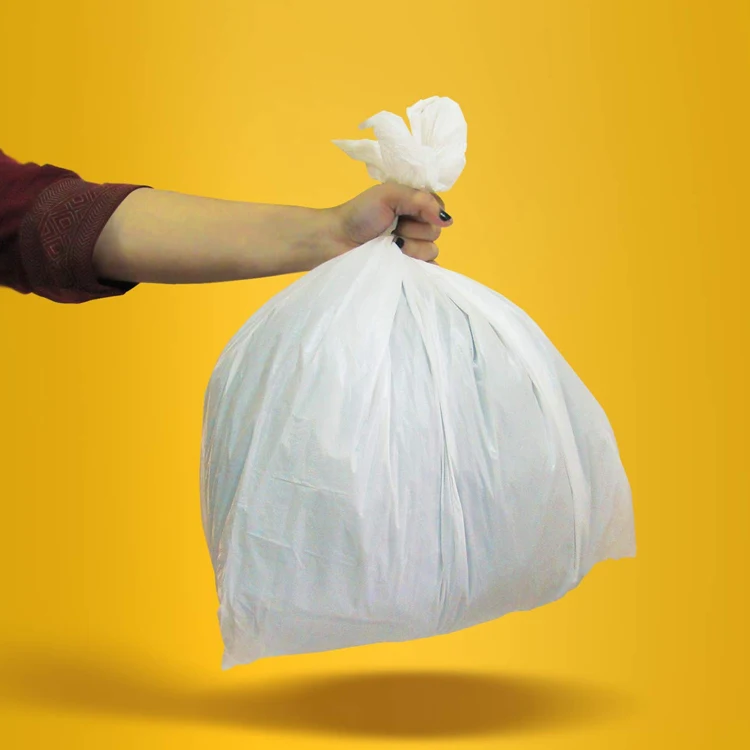 Hot Sale Biodegradable Pla Cornstarch Compostable Large Recycling Scent White Garbage Drawstring Trash Bags 30 Gallon