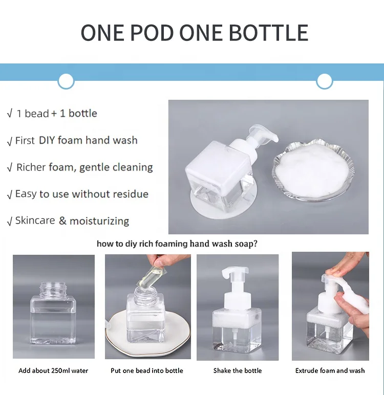 Wholesale Online Celebrity Hand Washing PVA Packed Foaming Pods Concentrated Hand Disinfection