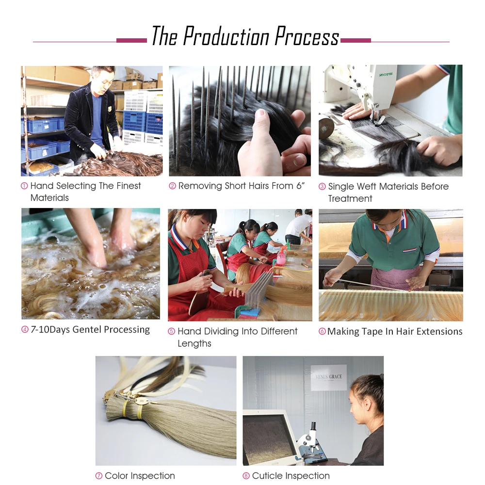 
Free Sample 12 To 28 Inch Double Drawn Tape Hair Extensions 