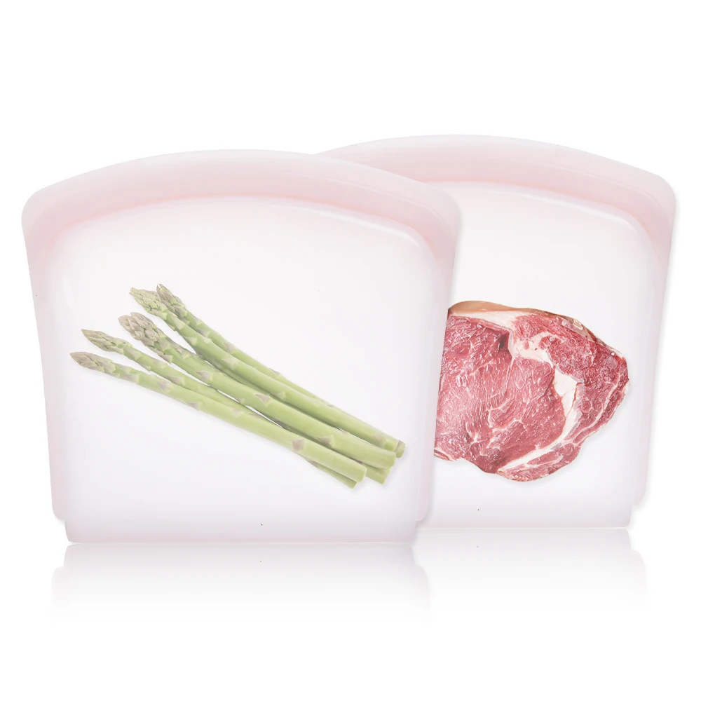 
Wholesale LFGB Approval Silicone food Bag Reusable Silicone Sandwich Bag 