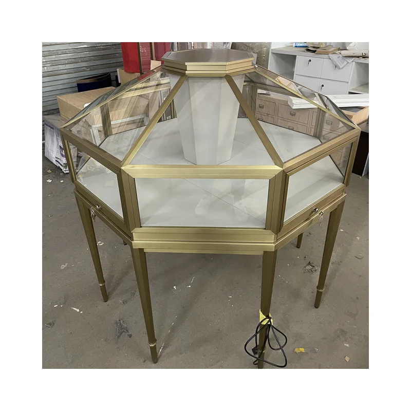 Ювелирный магазин высокое качество металл нержавеющая сталь стекло витрина индивидуальный роскошный ювелирный дисплей мебель