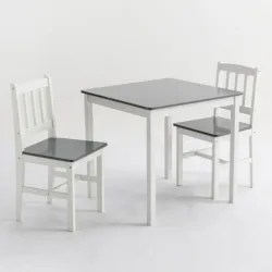 Современный набор кухонных столов, 4 стула, классический обеденный стол из массива дерева и набор деревянных обеденных столов