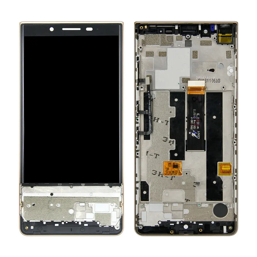 For BlackBerry Key Two Le BBE100 BBE100-1BBE100-4 BBE100-5 LCD Display Touch Screen Digitizer Frame Assembly  Glass Lens Panel
