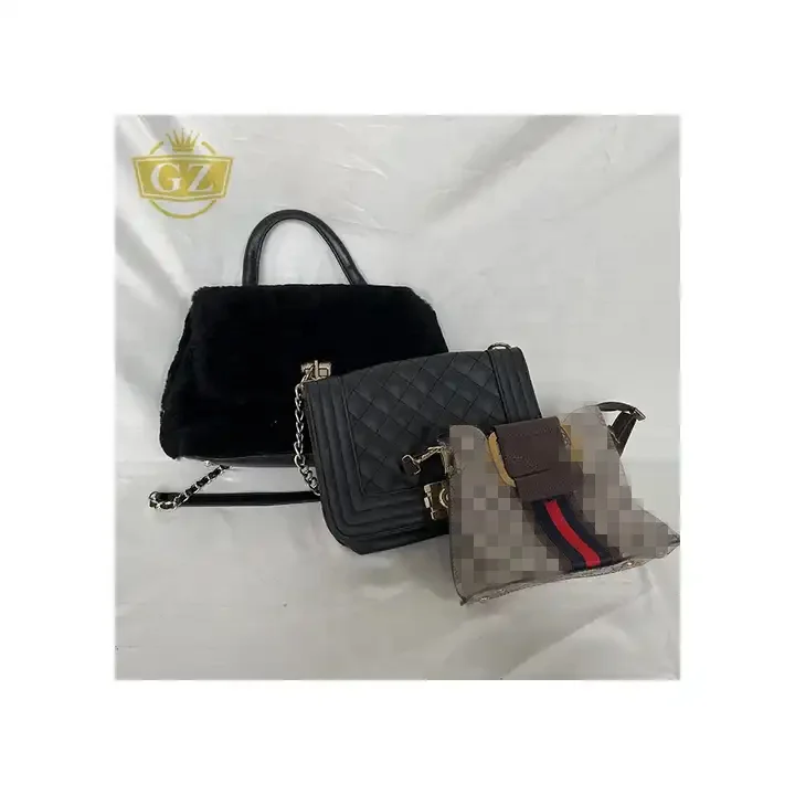 GZ 2023 Wholesale Refined Mixed Colors Used Bags, Factory Direct Ukay Ukay Bales Used Handbags Mixed Bales Branded Ladies
