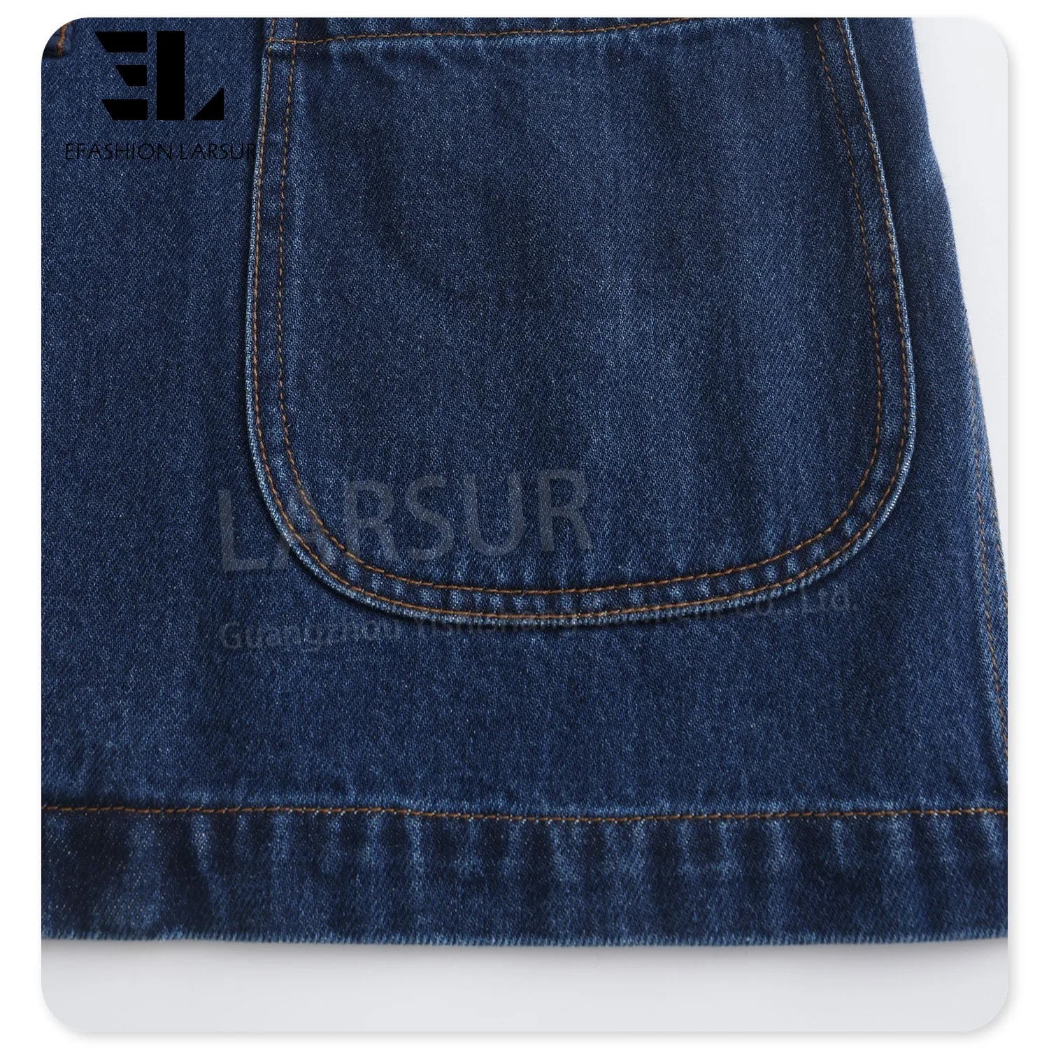LARSUR clothing manufacturers custom New Chinese Style denim jacket with chinese closure frog knots denim tang suit jacket