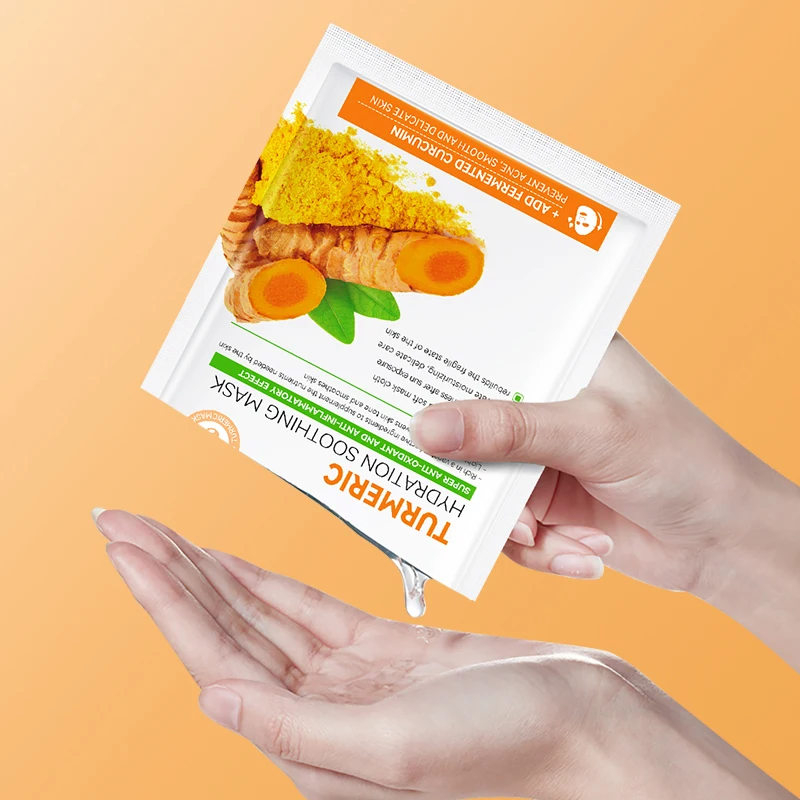 OEM private label turmeric essence skin care whitening face serum moisturizing anti aging beauty skin care set