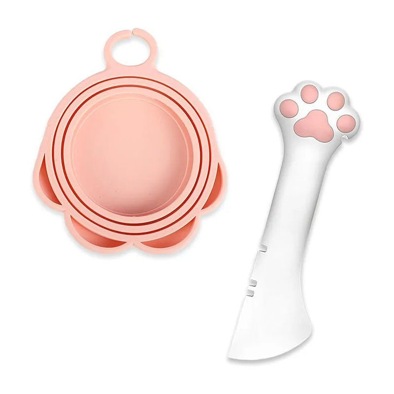 Pet Cat Can Spoon Cat Paw Shaped Can Opener Wet Food Paw Spoon Stirring shovel Can Opener Cute Cat Supplies