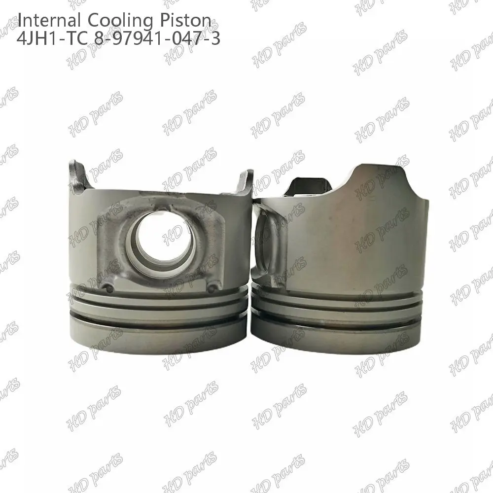 Piston 4JH1-TC Internal Cooling Combustion Chamber 45mm 8-97941-047-3 For Isuzu Diesel Engine Parts