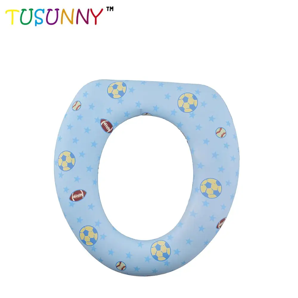 PVC printing baby soft toilet potty seat cover training seat