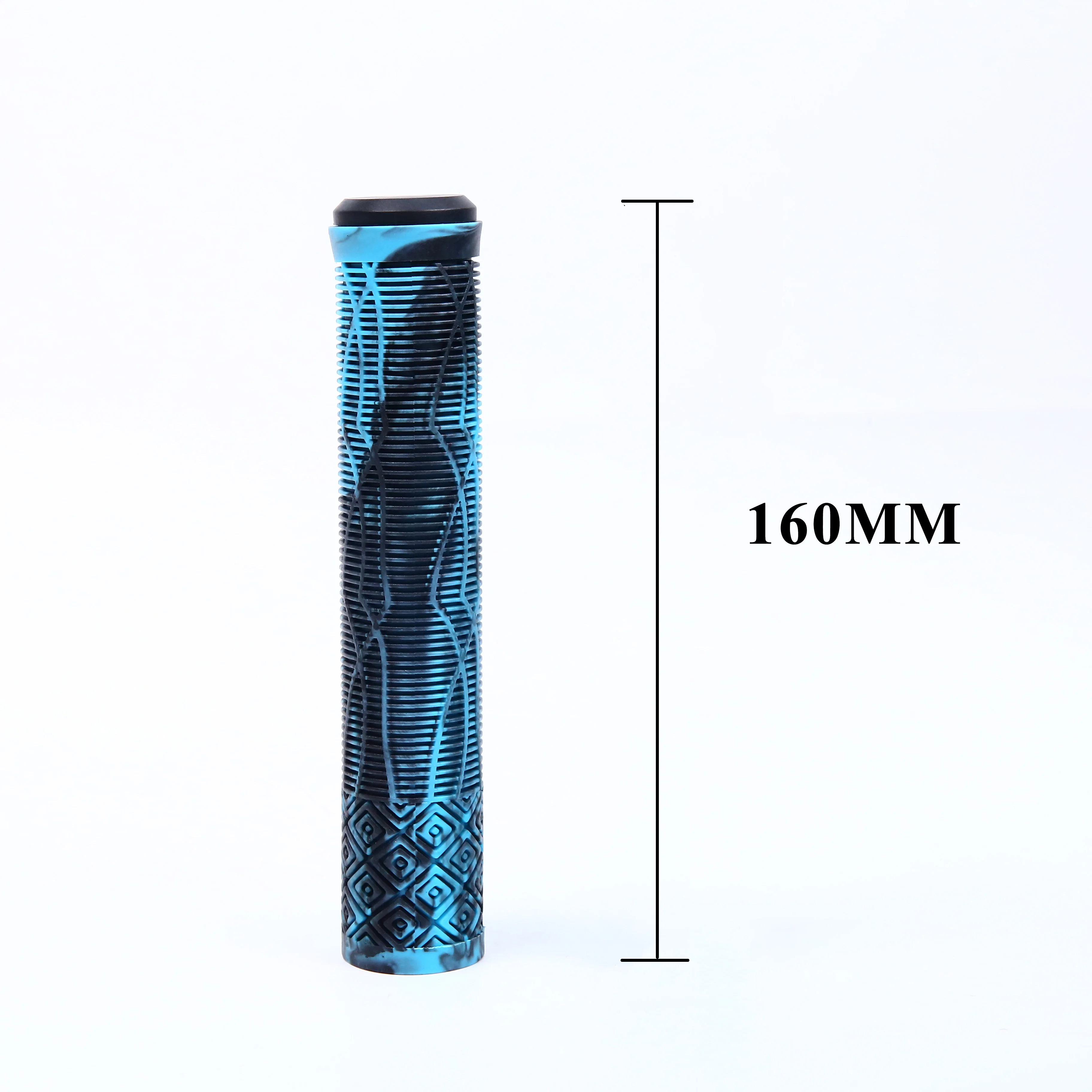 KMOTION TPE colorful Non-lock  2 mix color soft MTB  part anti skid mountain bicycle grips