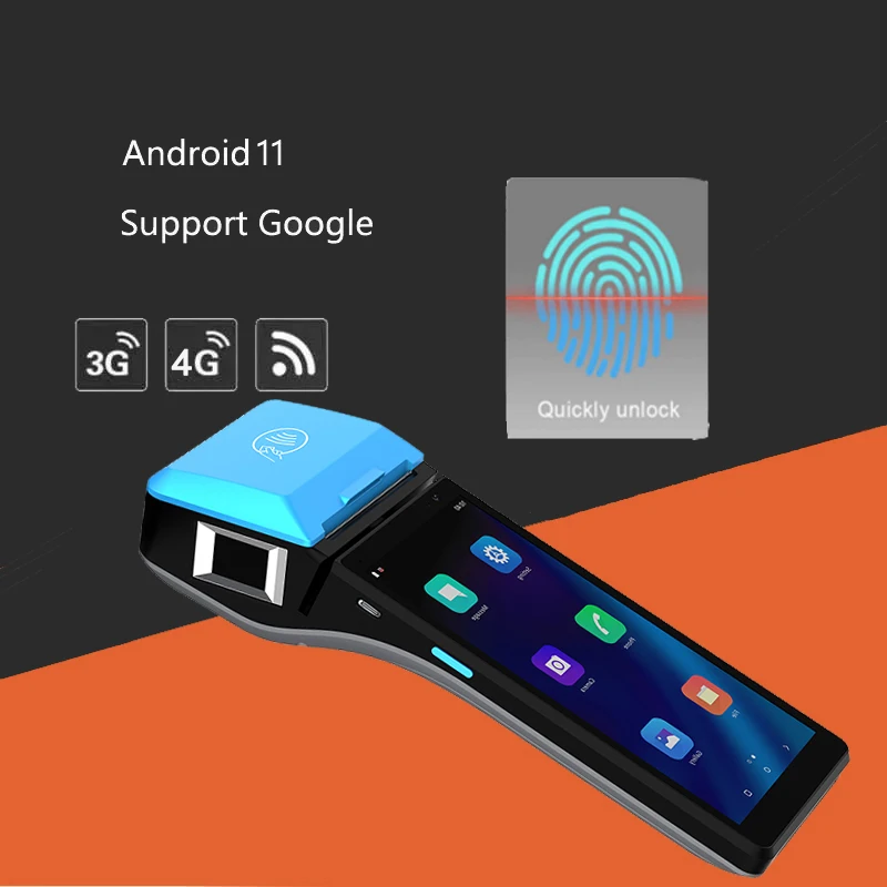 Терминал оплаты беспроводной 4G Портативный NFC POS-терминал