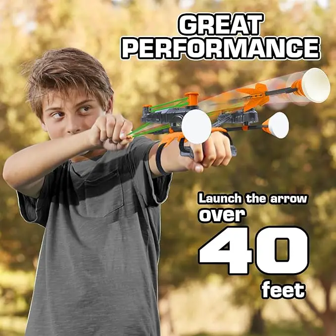 Wrist Bow and Arrow Sets Archery Set with Target for Boys & Girl Ideal Gift Indoor & Outdoor Sport