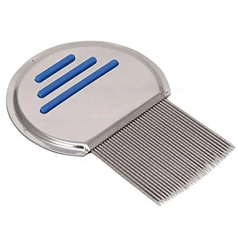 Specializing removal pet hair lice brush stainless steel handle head dog hair lice comb