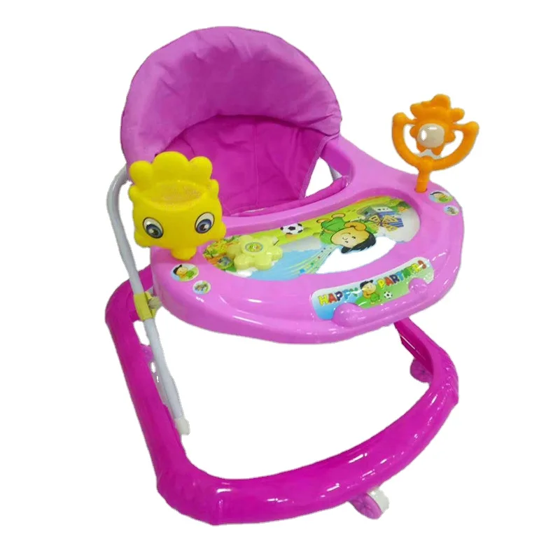 Baby starter Baby walker anti-O-leg anti-rollover music folding baby walker