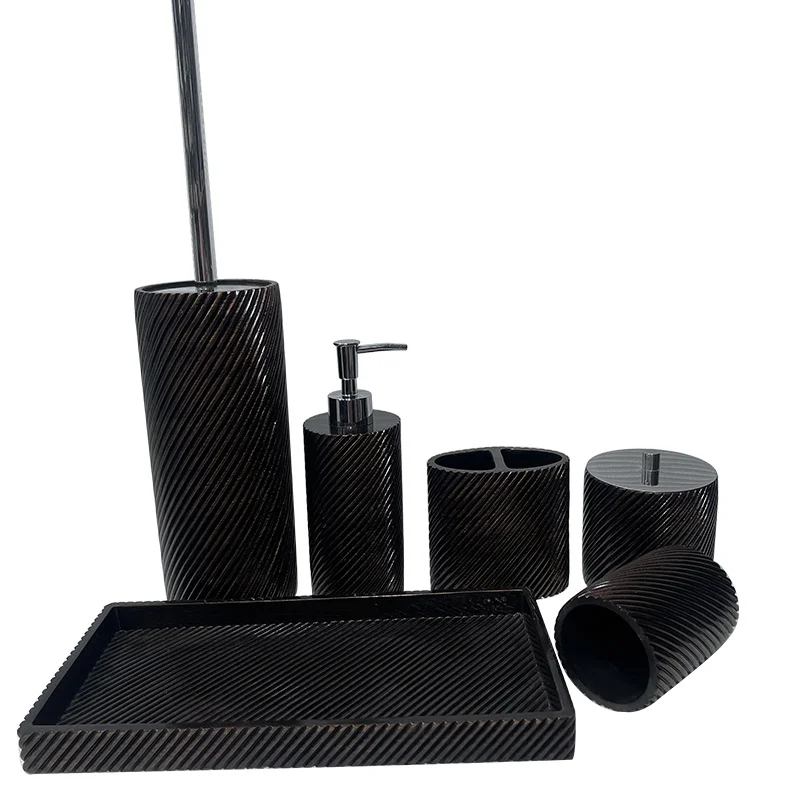 Modern European Style Household 6 Pieces Bathroom Sets Luxury Bathroom Accessories for Home